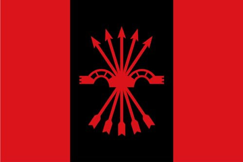 Durabol Bandiera Falange Spagnola delle JONS 150 x 90 cm Raso