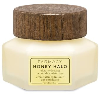 Farmacy Honig Halo Ceramide Gesicht Feuchtigkeitscreme Cream - Feuchtigkeitsspendende Gesichtslotion für trockene Haut (1,7 Unzen)