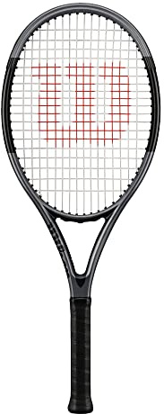 Wilson H2 Adult Recreational Tennis Racket - Grip Size 3-4 3/8, Grey/Black