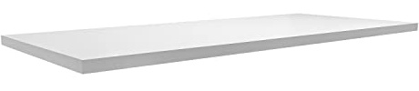 FRANKYSTAR Ripiano per tavolo da pranzo legno rivestimento in laminato o in WPC 3D Piano per scrivania (160 x 90 x 5cm, Bianco)