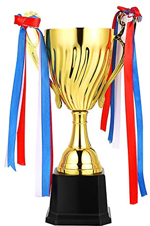 STOBOK Gold Award Trophäen: Personalisierte Gold Trophäen für Party, Requisiten, Belohnungen, Gewinnpreise, Wettbewerbe für Gewinner, Kinder und Erwachsene Preisverleihung