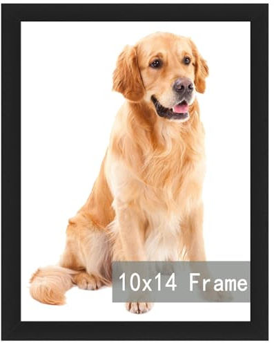 10x14 Picture Frame,30 x 40cm Diamond Painting Frame, Horizontal and Vertical Formats for Wall Hanging, 10 x 14 Wall Gallery Poster Photo Frame with Durable Shatter Resistant Plexiglass,Black