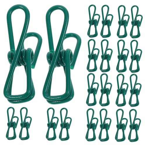 Happyyami 30piezas Abrazaderas para Cubiertas De Hileras De Película Pinzas para Tendedero De Interior Múltiples