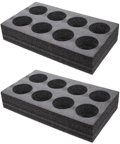 BELLIFFY Bandeja Portavasos de Café y Bebidas Frías Soporte Estable, 2 Unidades, Diseño Especial Anticolisión, 13.77X7.87X2.75 Pulgadas, para Uso en Cafeterías y Bares