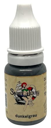 Sailor Jerry gris oscuro 10 ml – Deutsche adhesivo color con certificado – inkgrafix® ig04079 Tattoo Ink Dark Grey