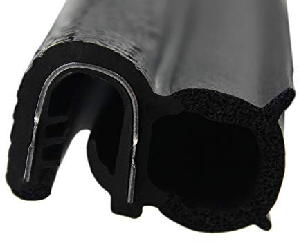 DS22 Dichtungsprofil von SMI-Kantenschutzprofi - Klemmbereich 5-6 mm - mit Dichtung seitlich aus EPDM Moosgummi - Dichtungsprofil - einfache Montage, selbstklemmend ohne Kleber (10 m)