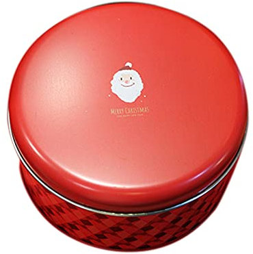 Tin, Rust Resistant and Round Tin with Lid, Lightweight and Portable Empty Tin for, Treats, Favours and Crafts