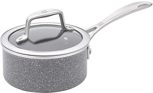 ZWILLING Vitale Stielkasserolle mit Deckel, antihaftbeschichtet, Aluminium, kratzfest, hergestellt in Italien