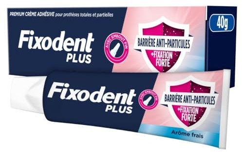 Fixodent Expert La Meilleure Technologie Antibactérienne Crème Adhésive Pour Prothèses Dentaires 40g
