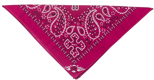 fashionchimp Bandana aus 100% Baumwolle, Premium-Qualität, Nicki-Halstuch für Damen und Herren, 50x50cm (Fuchsia) BAN40