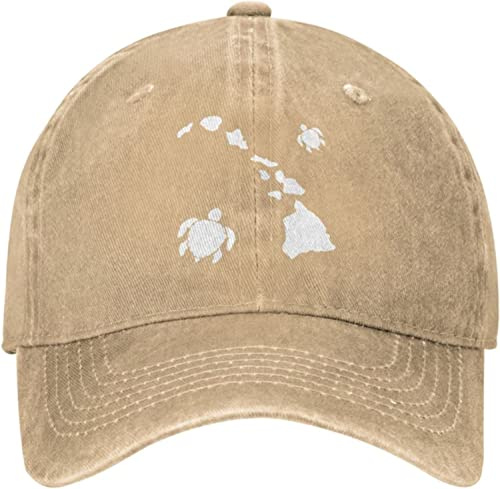 NLWQEKV Verstellbare Unisex-Baseballkappe mit Hawaii-Schildkröten-Muster, DadGlacier Cap