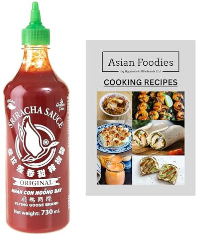 Flying Goose Sriracha Chilli Sauce 730 ml - Vegan, Gluten Free, Spicy, Large Bottle | Asian Foodies UK TM