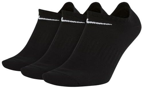 NIKE Socken 6 Paar Sneakersocken Füßlinge Socken SX7678 Weiß Grau Schwarz, Farbe:Grau. Schwarz. Weiß, Socken Neu:42-46