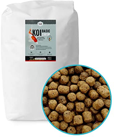 Nutramare Koi360 Basic Swim 10kg | Schwimmendes Koi-Fischfutter für Frühjahr & Sommer | Mit Lachsöl & Montillit Aktivton | Ganzjahresfutter