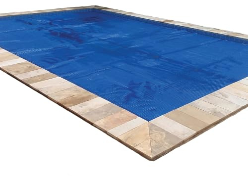 In The Swim 16' x 32' Premium Blue Rectangle Solar Pool Cover 12 Mil for Solar Heating Above Ground Pools and Inground Pools
