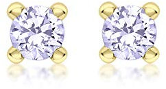 Amazon Essentials Ohrstecker aus 9-karätigem Gold mit Geburtsstein für Juni (ehemals Amazon Collection)