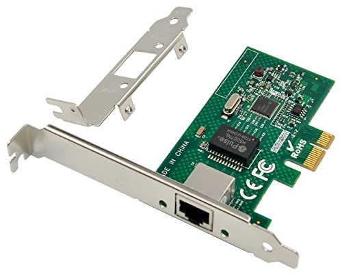 Tarjeta de red PCIe Gigabit 1000M PCI Express Ethernet adaptador con tarjeta Intel I210AT LAN NIC compatible con PXE para Windows/Windows Server/Linux (diseño de protección contra rayos)