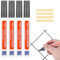 DMJJSD Fugenstift Grau 4Stück Fugenstift Fugenmörtel mit Ersatzspitze Wand Fugenmörtel Grout Pen Wasserfest Fugenstift Lackstift Restaurierung Stift für Fliesen Wand Boden Von Fliese Badezimmer Küche