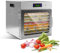 Domigard Fruit and vegetable Dehydrator, 8 Trays Food Dehydrator Stainless Steel, Fruit Dryer Machine 400W with Adjustable Temperature Control from 35-90°C and 24H Adjustable Timer