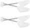 ZQSFPK 2 Pairs Shoe Trees for Men,Shoe Tree, Adjustable Spiral Spring Shoe Shaper Holder,Shoe Stretchers Mens,White Shoe Stretchers Mens Shoe Expander Men for UK 6-11/EU 39-45