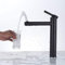 HYSJDMNC Küche Taps Küchentipps Tap Wasserhahn Schwarz Schwenkspitze Basin Wasserhahn Deck montiertes Badezimmergefäß -Waschbeckenmixer Tap EIN Hebel 360 Drehen heißes kaltes Wasser. Wasserhahn YYuan