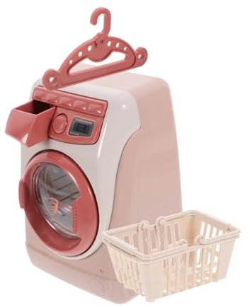 LRXIYODE Simulierte Kinderwaschmaschine Kreatives für Rollenspiele Leicht und Robust Fördert Vorstellungskraft für Fantasievolles ohne Batterien