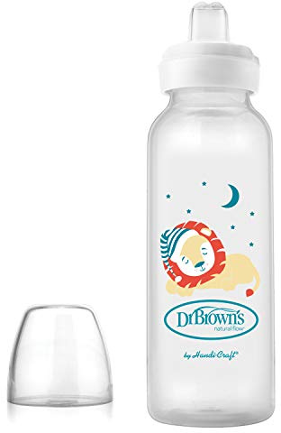 DR Browns Standardflasche, 250 ml, mit Silikonflasche, Löwe