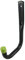 Keypak ST7001H - Gancho en J multiusos de almacenamiento de garaje de 11 cm, resistente a la corrosión, para colgar en la pared, color negro