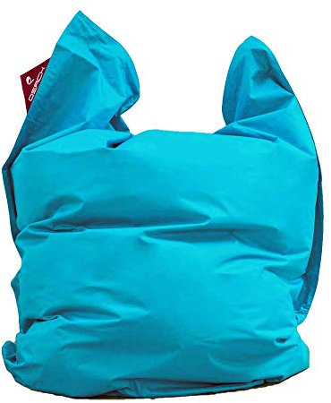 QSack Pouf d'extérieur XXL avec Micro Perles Toxproof sans substances nocives 140 x 180 cm, Türkis