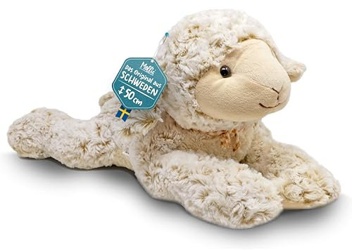 Mollis Molli Toys Lamm Shaun Kuscheltier - Plüschtiere entwickelt in Schweden (50 cm)
