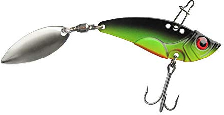 Jenzi Phantom-F Spinner Jig 1 5,5cm 14g UV Schwarz Grün