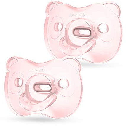 Medela Baby Soft Silicone Schnuller – Für Babys von 6-18 Monaten – 2 Stück