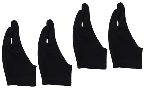 Cabilock 4 Uds Guante De Dibujo para Dibujante Guante De Dedos Guantes De Artista Guantes De Dedo Tableta Digital Escritura Y Dibujo De Boceto
