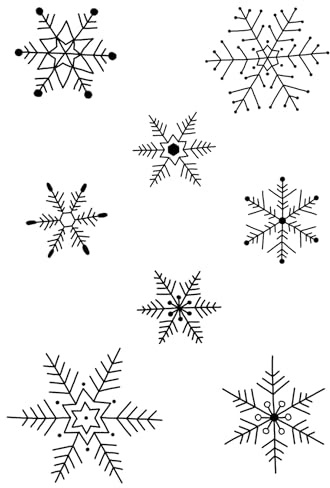 Woodware Lot de tampons Transparents à Peindre, boules de Neige, 10,2 x 15,2 cm, Photopolymère, Claire, 4 x 6 inch