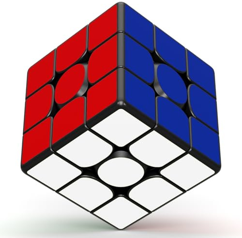 ROXENDA 3X3 Cubo Mágico Magnético - Speed Cubo de Alta Velocidad sin Adhesivos con Estructura Reforzada y Tensión Ajustable, Juguete Educativo Multigeneracional para Desarrollo Cognitivo