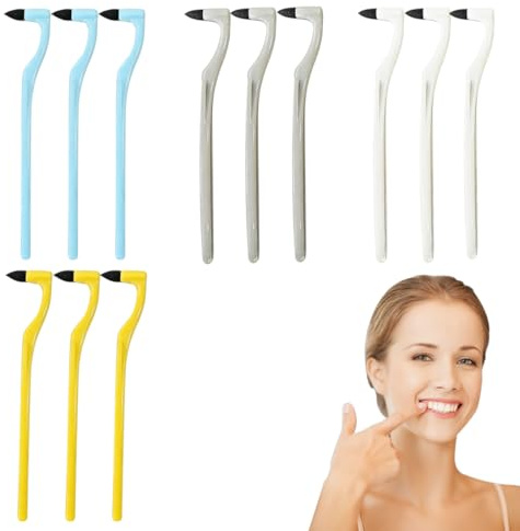 KZAQW 12 Pezzi Rimozione Tartaro Denti, Smacchiatore Denti Professionale, Lucidatore Denti, Togli Tartaro per Caffè, Tè, Tabacco, Cola Bevande