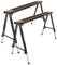 Lemodo Arbeitsbock höhenverstellbar | Klappbock 2er Set | Montagebock mit 150 kg Tragkraft und Anti-Rutsch-Auflage | Unterstellbock mit praktischem Tragegriff