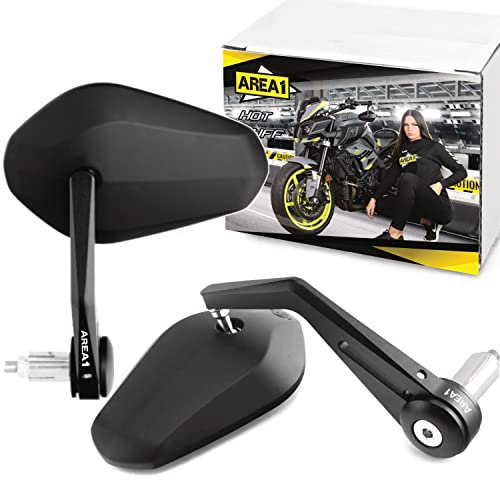 Area1 Motorrad Spiegel Lenkerendenspiegel CNC kompatibel mit 1290 Super Duke R, GT, 390 Duke, 790 Duke 640 (V47)