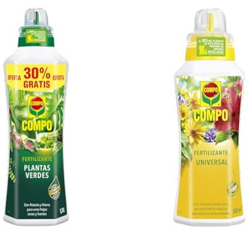 COMPO Fertilizante Líquido para Plantas de Interior, Balcón y Terraza - Ornamentales y Verdes