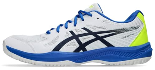 ASICS Men's Upcourt 6 Indoor Sport Shoes, 10.5, White/Midnight