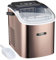 Cooks Professional 12KG Ice Maker Machine with Scoop | Countertop Ice Cube Maker for Home, Kitchen, Bar | Large Capacity 1.3L Water Tank | Quick & Easy with 2 Ice Size Options | No Plumbing | Copper