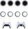 Dreamil Joystick ProtectionCompatible avec PS3 PS4 et PS5 8pcs Pièces Joystick Protection Silicone Joystick Protection Accessoires (Blanc+Noir)