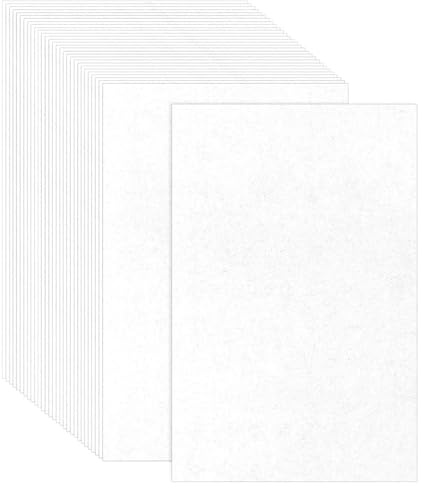 Hebudy 30 Pcs Shrink Plastic Sheets, Sanded Shrink Paper Shrink Film Sheets for Creative Craft DIY,Keychains Making, Jewelry, Embellishments, Gift Tags(8 X 5.8 inch)