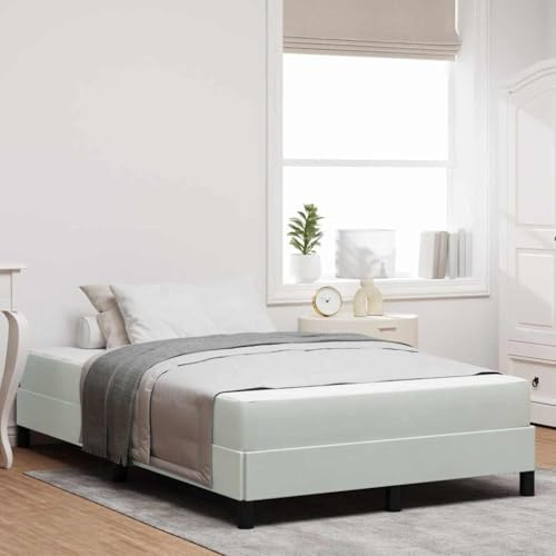 vidaXL Boxspring Säng i Sammet med Skummadrass – Modern och Bekväm med Lyxig Rektangulär Design