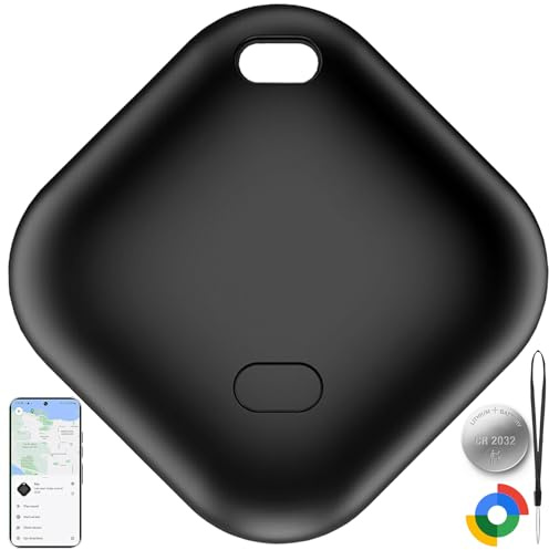 Air Traceur Tag Android, 1 Pièce Smart Tracker Tag Android Localisateur D’Objets avec l'app Google Find Hub(Uniquement Android), Bluetooth Traceur Tag pour clés, Bagages, Sacs