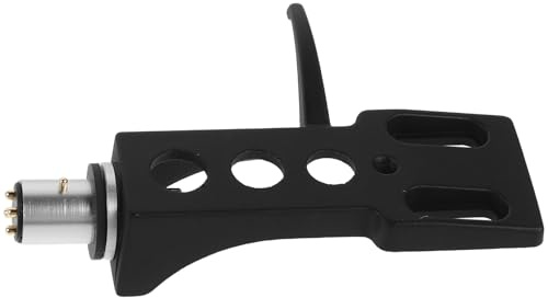 Toyvian Accesorio para Cabezal de Tocadiscos Vinilo, Soporte Negro para Cartucho Fonográfico Compatible, Pieza de Repuesto para Dj y Reproducción Precisa de Audio
