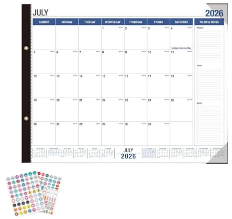 Calendario da Tavolo,Pianificazione Gestione Organizzazione | Calendario 2026-2027 - Per Ufficio Domestico Lavoro Dormitorio Aula Scolastica Sala Riunioni Insegnante