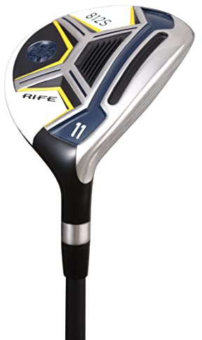 Rife Golf Senior Men's Rife 812s Offset 11 Wood Golf Club, Right Handed Senior Flex with Men's Senior Size Black Pro Velvet Grips