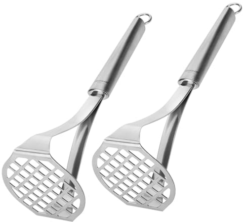 Westmark 2 Pasapurés Glory – longitud, 25,7 cm cada uno, acero inoxidable – plateado, 184822E3