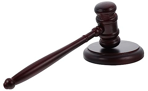 OSALADI 1 Set Domarhammare Rättssalsklubba Träklubba Hammare Domare Bankande Klubba Hammare Klubba Roman Leksak Klubba För Möten Rekvisita Leksak Klubba Lagklubba